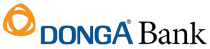 DongA Bank logo with orange circle and blue text on white background