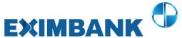 Eximbank logo with blue text and globe icon on white background